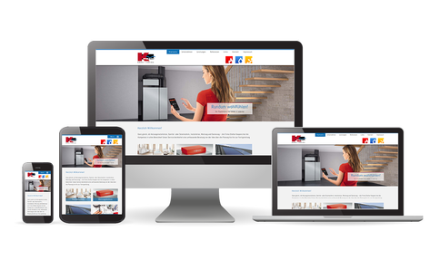 Referenz - S. Kaspers Heizung-Sanitär-Klima Homepage Kaspers Heizung-Sanitär-Klima, das moderne Farben und benutzerfreundliche Navigation zeigt.